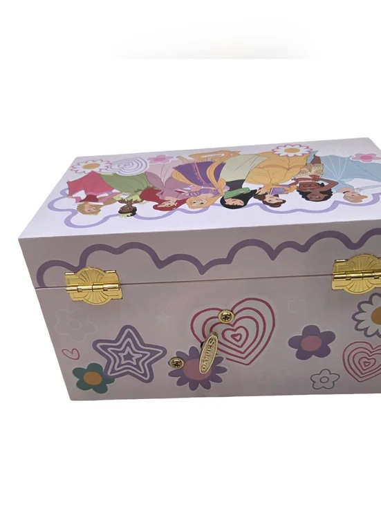 Disney Parks Princesses Cinderella Rapunzel Tiana Aurora Musical Jewelry Box NEW - Picture 3 of 7